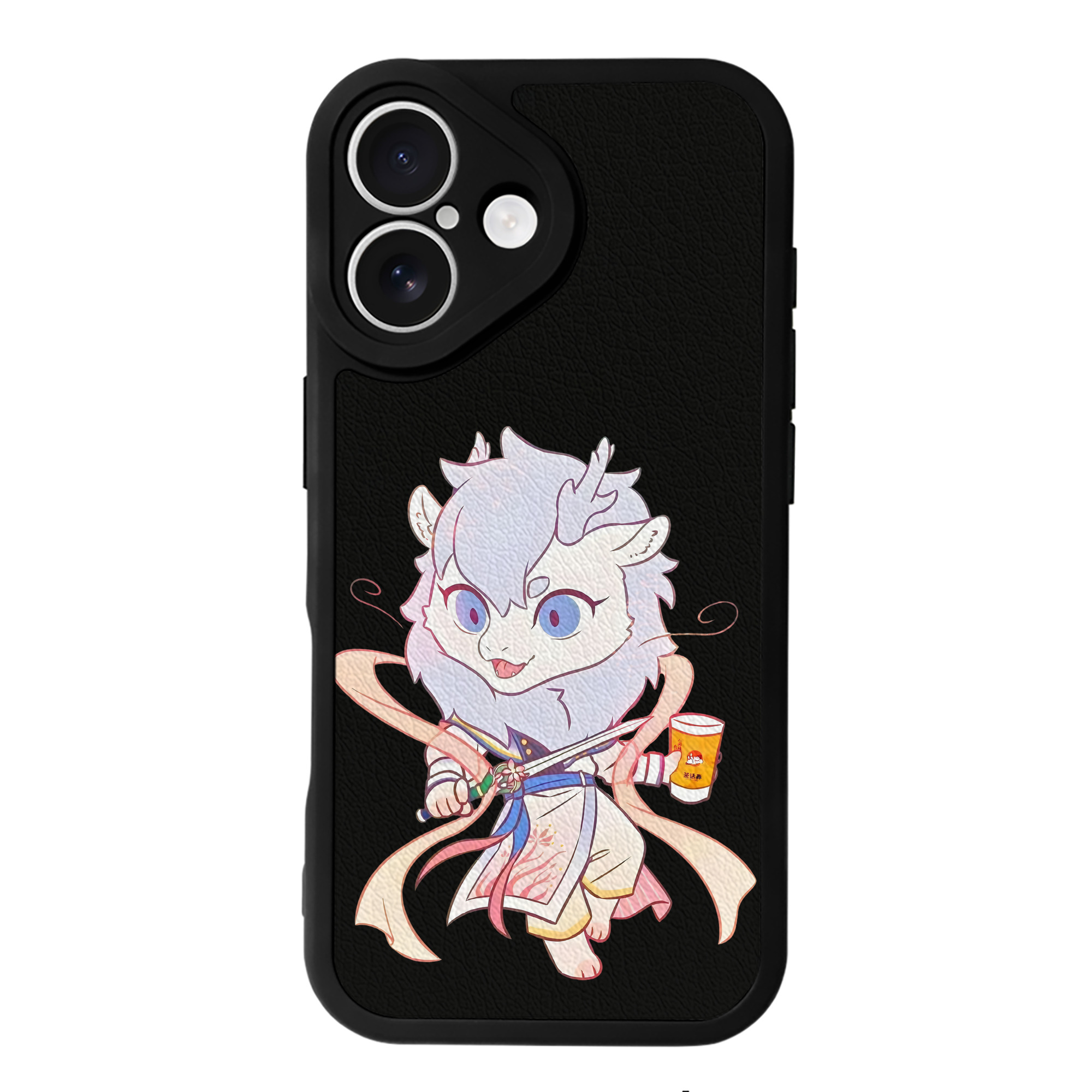 （画像用） Ne Zha 2 ナタ 魔童の大暴れ 【iPhone 16シリーズ対応】シリコンスマホケース（レザー調） 材質：シリコン